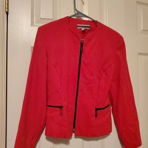 Hot pink zip-up jacket